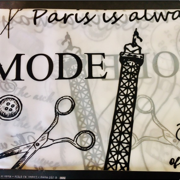 Black Paris Peva Shower Curtain French Pastries - Picture 6 of 14